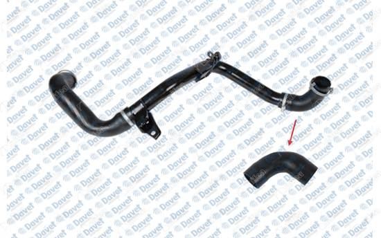 NIFEA 19949 Turbo Intercoll Hortumu (Kucuk - Metal Boru Haric) Focus Ii - Focus Ii C Max 1.6tdci 90ps / 110ps 03>11